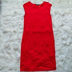 Ralph Lauren Red Sleeveless T-Shirt Dress, SIZE Medium